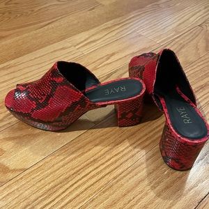 Raye Snake Skin Heel